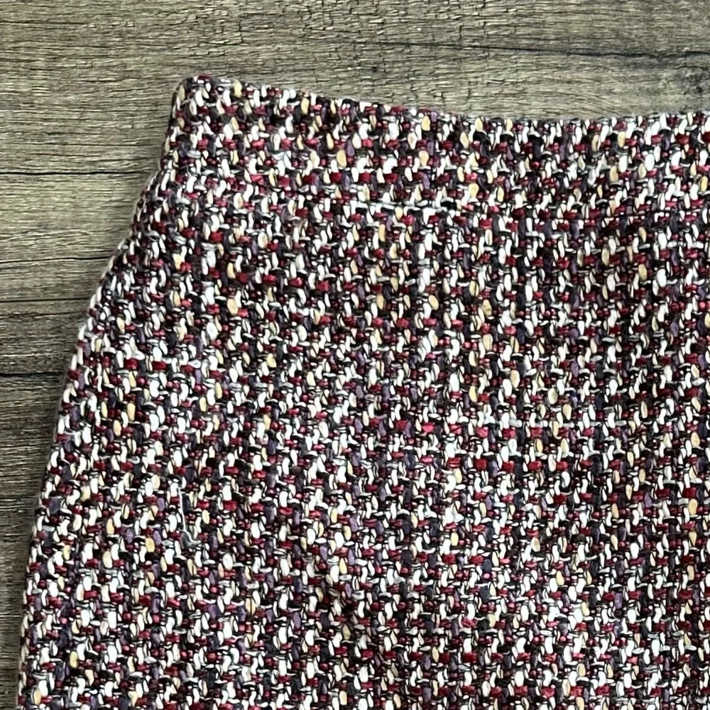 LOFT Tweed Mini Skirt – Multicolor Houndstooth, Size 4P - Picture 4 of 4